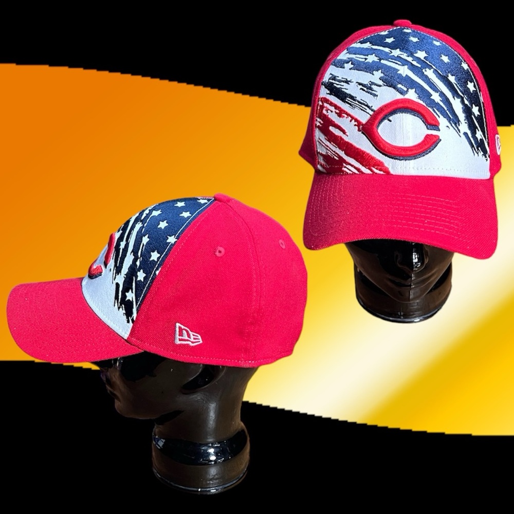 New Era - Cincinnati Reds Cap - American Flag - Large/XLarge - Red/White/Blue